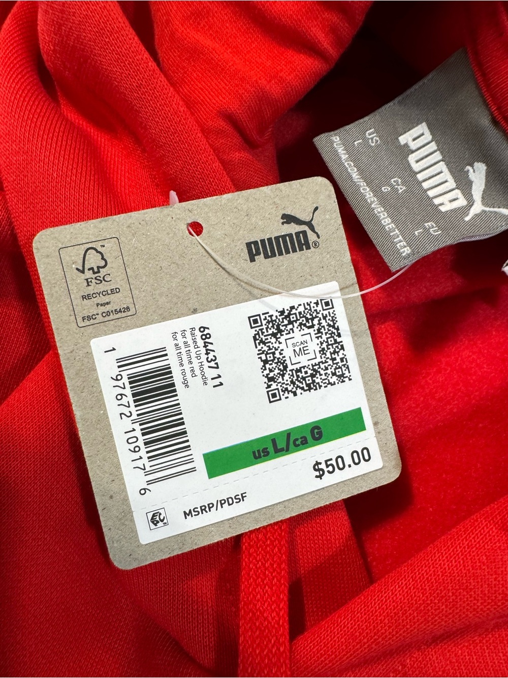 Puma Hoodie SZ LG NWT - Picture 5 of 8
